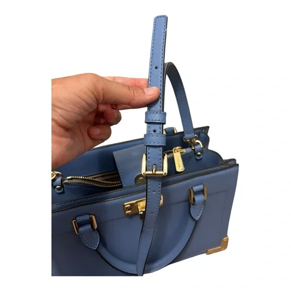 Michael Kors Light Blue Purse with Removable Strap - Picture 16 of 16